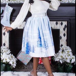 NWT Pinup Couture Jenny skirt in Neverland/Ice Castle
